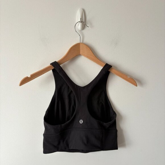 Lululemon Wunder Train Long-Line Bra *Medium Support, C/D Cups Black Size 6 - Picture 5 of 6